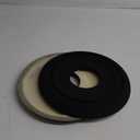 Matte Black PU Ceiling Medallions for Light Fixtures and Ceiling Fans, 12-1/4"OD x 4" ID x 1" P (Fits Canopies up to 7") (12-1/4"OD *4"ID)