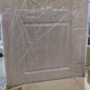 37 in. x 80 in. 2 Panel Hollow Core Oak Finished PVC Composite Interior Sliding Barn Door with Hardware Kit