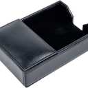 Dacasso Black Bonded Leather Memo Holder, 4-Inch by 6-Inch (A1409)