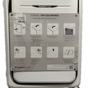 Traveler's Choice Collapsible Hardshell Spinner Bag, 21Inch, White