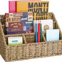 Mail Organizer Countertops, Desk Organizer Bills Organizer, Mail Sorters Organizers, Pencil Holder Magazine File Holder, Desk Organizer and Accessories(Seagrass)