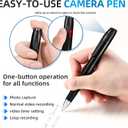 1080P Mini Hidden CameraHD Camera Pen Nanny Cam Mini Security CamerasLong Battery LifeEasy to UseMicro Pen Camera for Important Moment2026 Upgrade