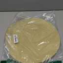 50PCS Light Gold Paper Placemats Disposable 13.4 Inch Shiny Golden Place Mats Round Decorative Glitter Table Mats for Birthday Wedding Holiday Party Decor Sparkle Dining Tableware