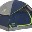 Coleman Sundome 4-Person Tent with Rainfly, Weatherproof Tent Sets Up in 10 Mins (PFAS-Free, Navy Blue)