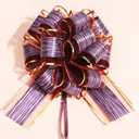6PCS Large Pull Bows - Wedding, Party, Holiday & Occasion Gift Wrapping Bows (Blue, Brown)
