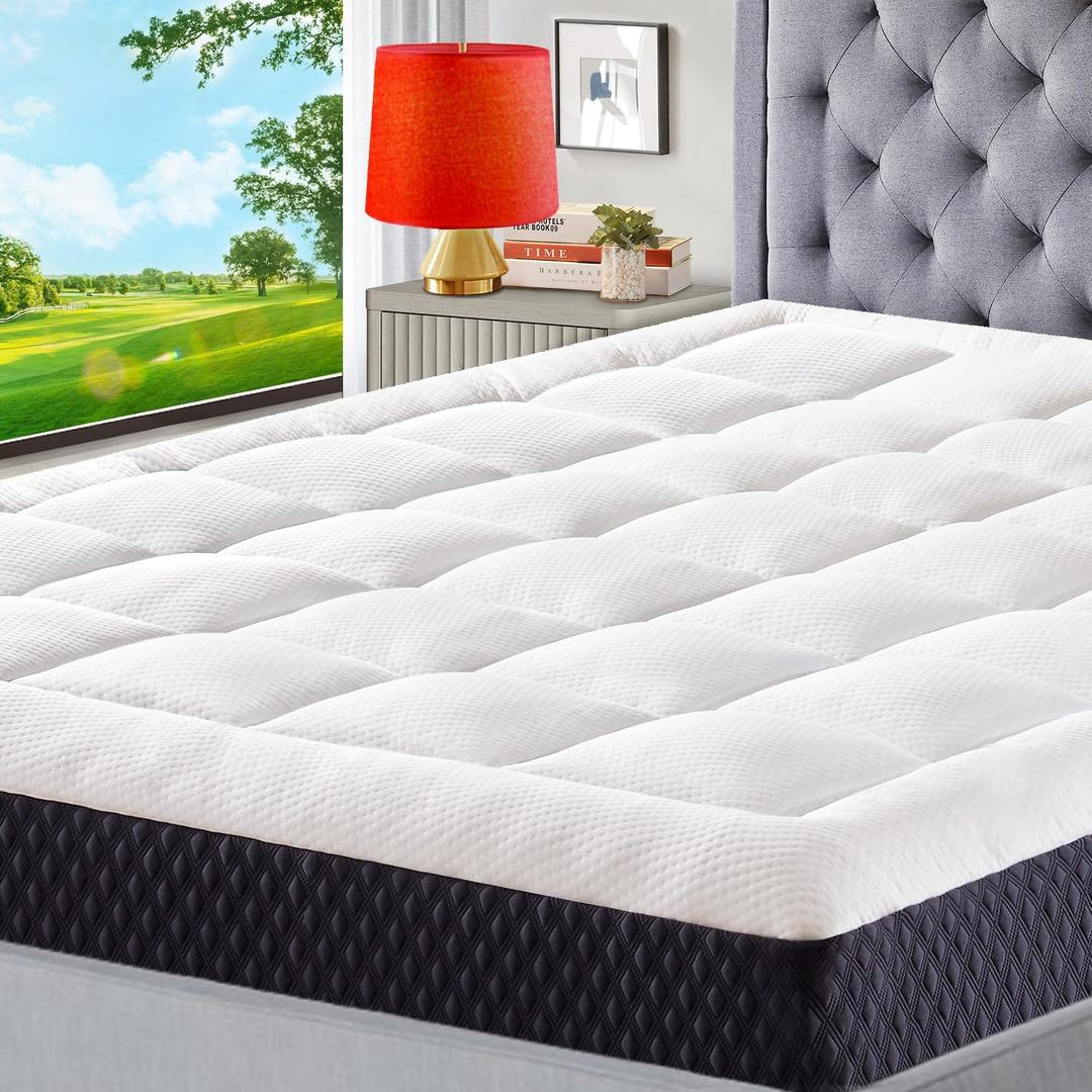 ELEMUSE 5 Inch Twin XL Mattress for Kids Adults, Cooling Gel Memory Foam Plus Pillowtop Mattress, Breathable Bed in a Box, CertiPUR-US Certified, Fiberglass-Free, Pressure Relief, White