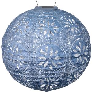 Allsop Home & Garden Soji Stella Boho Outdoor Weatherproof Tyvek® Hanging Solar Lantern. Dual White LEDs and Stainless Steel Easy to Hang Frame.