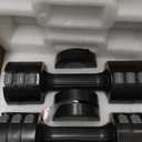EAST MOUNT Adjustable Dumbbells 5 lb Dumbbells Set of 2 / Pair 10 lb Total Free Weights 6 in 1 Women Hand Weights for Home,Office,Gym Exercise Training 2lb 3lb 4lb 5lb Fast Adjust (Black)