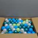 STARBOLO Ball Pit Balls for Toddlers Phthalate Free BPA Free Non-Toxic Crush Proof Play Balls for Toddlers Kids Pool Playhouse Pack of 100 200 500 (5 blue+White)