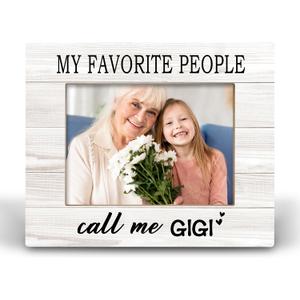 Grandma Gigi Gifts 8x10 Picture Frames, Grandmother Nana Mimi Gifts Wood Photo Frame, Grandma & Me, Grandkids & Grandson Picture Frame for Wall & Tabletop Display
