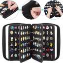 Enamel Pin Display Pages Pin Carrying Case, Pins Collection Storage Organizer Case, Travel Brooch Pin Display Bag (Pins Not Included)