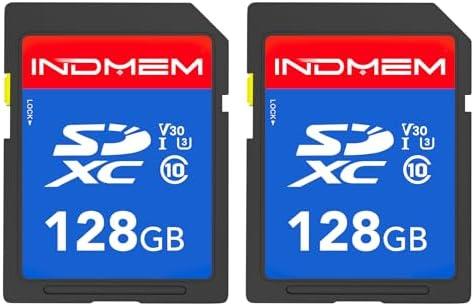 128GB SD Card, C10, U3, V30, High Speed up to 90M/S, SDXC UHS-I Memory Cards, Full HD & 4K Video Compatible with Digital Camera, HD Camcorders, DSLR and PC, 128GB (Count of 2)