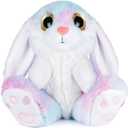 My OLi Bunny Stuffed Animal 8.5in Plush Rabbit with Floppy Ear Bedtime Friend Soft Toy Gifts for Girls Boys Kids, Rainbow