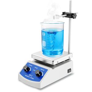 Magnetic Stirrer Hot Plate w/Stir Bar,100-2000rpm Magnetic Hotplate Stirrer, 180W Heating Power Hot Plate Stirrer, Max 520 Hot Plate with Magnetic Stirrer