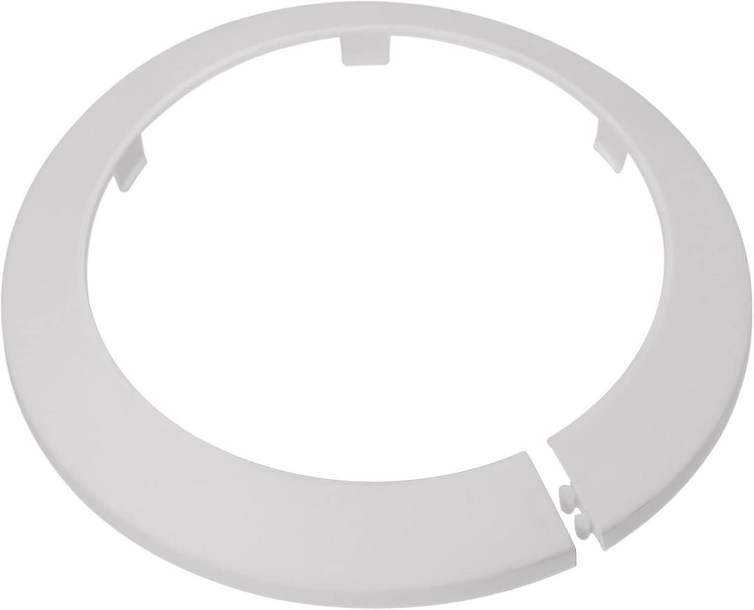 uxcell Pipe Cover Decoration, 110mm PP Plastic Escutcheon Water Pipe Drain Line Cover White 2pcs