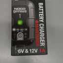 NOCO GENIUS1: 1A 6V/12V Smart Battery Charger  Automatic Maintainer, Trickle Charger & Desulfator with Overcharge Protection & Temperature Compensation  for Lead-Acid & Lithium Batteries