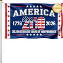 USA 250th Anniversary Flag 3x5 Ft Outdoor - Double Sided Flag 1776-2026 for Garden, Yard, Porch Patriotic Home & 4th of July Decor