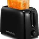Holstein Housewares - 2-Slice Toaster with 6 Browning Control Settings, Black - Great to Toast Bread, Bagels and Waffles