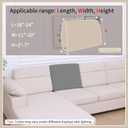 hyha Waterproof Couch Cushion Covers, Waterproof Sectional Couch Covers for Cushion Sofa for Pets, Stretch Sofa Slipcover Washable with Elastic Bottom(Back Cover M, Grey)