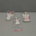 Yerliker 3 Pcs Christmas Angel Table Decoration Wooden Farmhouse Table Centerpieces Rustic Christmas Angel Wooden Sign Statue Figurine Block Tiered Tray Decor for Home Decor Xmas Gifts Decoration