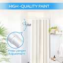Shower Curtain Rod 28 to 48 inches 2PCS,Spring Tension Curtain Rod White Expandable Rods Adjustable Rods for Window, Wardrobe, Doorway, Kitchen