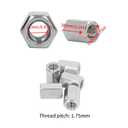 Pack of 5 M12 x 1.75-Pitch 30mm Length Metric Hex Coupling Nut 304 Stainless Steel Fully Threaded