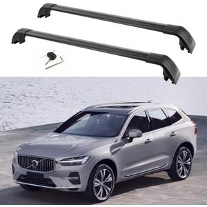 Psler Heavy Duty Roof Racks Cross Bars Compitable with Volvo XC60 2018 2019 2020 2021 2022 2023 2024 2025 with Metal Anti-Theft Lock, Aluminum Roof Rails Crossbars Anti-Theft Non-Corrosion