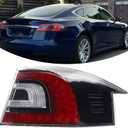 RH LED Outer Tail Light Assembly Compatible With 2012-2021 Tesla Model S Rear Outer Lamp Right Passenger Side Replacement