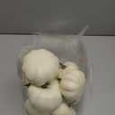 Artgar Pumpkin Decor - White Pumpkin - 10 PCS Mini Pumpkins Harvest Set - Beige Foam Pumpkins for Home Decor DIY, Table, Halloween, Fall, Thanksgiving Decorations Beige