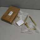 Drapery Holdback,Matte Black Metal Window Curtain Holdback (Warm Gold)