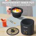 TOPWIT Rice Cooker Small, Mini Rice Cooker 2 Cups Uncooked, 1.2L Portable Rice Maker with Non-stick Coating, BPA Free, One Touch & Keep Warm Function, Grey