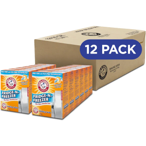 Arm & Hammer Baking Soda Fridge-n-Freezer Odor Absorber, Orange 14 oz, Pack of 12