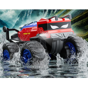 Remote Control Monster Truck Waterproof RC Cars for Boy, 1:14 Scale 4WD Amphibious All Terrain Off-Road Remote Control Car Kids Toys for Boys and Girls Ages 8+  And Up (Red)