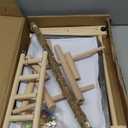 kathson Bird Playground,Parrots Play Gym,Parakeet Play Stand with Prickly Ash Wood Perch,Cockatiel Playstand with Feeder Cups and Exercise Toys,Birds Perch Stand for Budgie Conures Cockatoos Lovebirds