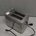 Trisiko Touch Screen Toaster 2 Slice, Stainless Steel Smart Toaster with Digital Timer, 1.38" Extra-Wide Slots for Bread& Bagel,with Reheat, Defrost, Cancel, +15s Boost, Great for Home, Office,Dorm