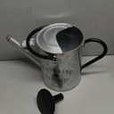 Galvanized Watering Can for Outdoor Indoor Plants, 1 Gallon Decorative Countryside Style Water Can with Removable Spout, Perfect Metal Watering Can for Indoor Plants and Garden Flower (Silver)