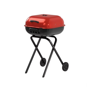 Walk-A-Bout Portable Red Charcoal Grill Red