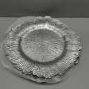 13" Charger Plates Set of 6, Antique Charger Plates Bulk Wedding, Round Dinner Chargers for Party, Birthday (Antique White)