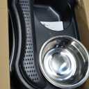 Neater Pet Brands Neater Feeder Deluxe Mess Proof Dog Bowls Elevated for Large Dogs Over 40 lbs, Made in USA, No Spill Raised Dog Food Bowl Stand Feeding Station, Food and Water Bowl Set, Black