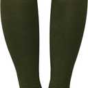 3 Pairs Women's Cotton Knee High Socks (Gray)