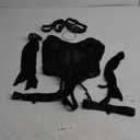 SHENHE Women's Strapless Bodysuit Lingerie Mesh Corset Sleeveless Sheer Garter Lingerie with Choker (Large, Black)