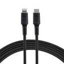Cell Candy 10 Ft Braided Charge For Apple Lightning, Black