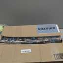 24 Inch Christmas Wreath for Front Door with Lights Flocked Lambs Leaves Winter Wreath Bow Pine Needles Pinecones for Indoor Outdoor Xmas Wall Window Holiday Decor