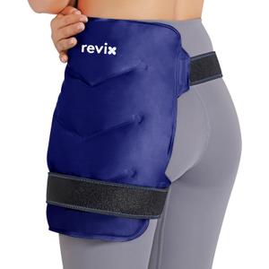 REVIX Ice Pack for Hip Replacement, Flexible Gel Cold Pack for Discomfort Relief, Hip Ice Compression Wrap Cold Compress Therapy, Navy