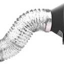 4-Inch Dryer Vent Hose 10FT, Flexible Aluminum Duct with 2 Clamps, Heavy-Duty Four Layer Protection for HVAC Ventilation and Exhaust