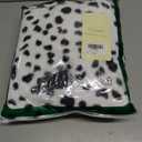 2 x Cosrea Women Halloween Costume Black and White Spotted Dog Shawl Faux Stole for Adult (White)