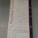 Homemory Pure White Flameless Candles with Embedded Star String Fairy Lights, Battery Operated Candle, LED Candles, Fake Candles with Remote Control and Timer, Set of 5(H4 5" 6" 8" 8")