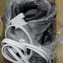 Bedsure Heating Pad for Neck and Shoulders and Back - Birthday Gifts for Women Men Mom Mens, FSA Eligible Items, Heated Pad 2.2lbs, Weighted Large Heated Wrap, 24" x 22", Grey