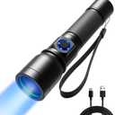 Consciot UV Flashlight Black Light USB-C Rechargeable, 365nm LED Ultraviolet Blacklight, Portable Woods Lamp for Pet Urine Detection, Dry Stains, Bed Bug, Curing Resin and Gel Nails, Yooperlites