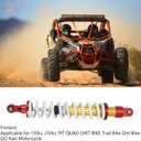 Motorcycle Shock Absorber, 450mm/17.72in Universal Adjustable Rear Suspension, Heavy Duty Motorcycle Rear Shock Strut for ATV, Kart, Scooter, Dirt Bike, Quad, UTV